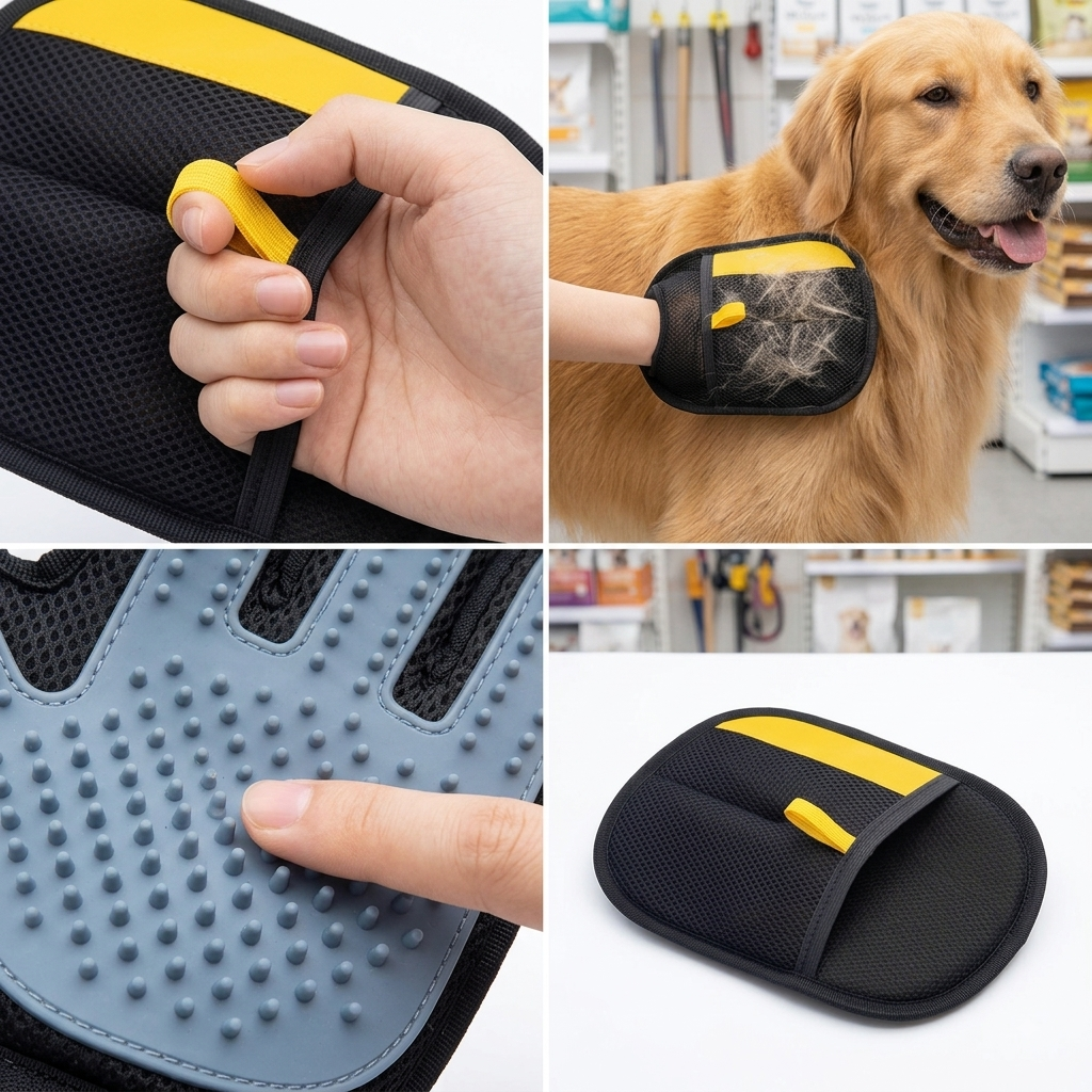 Fellpflege-Handschuh 2-in-1 – Haare entfernen von Sofa, Bett & Kleidung